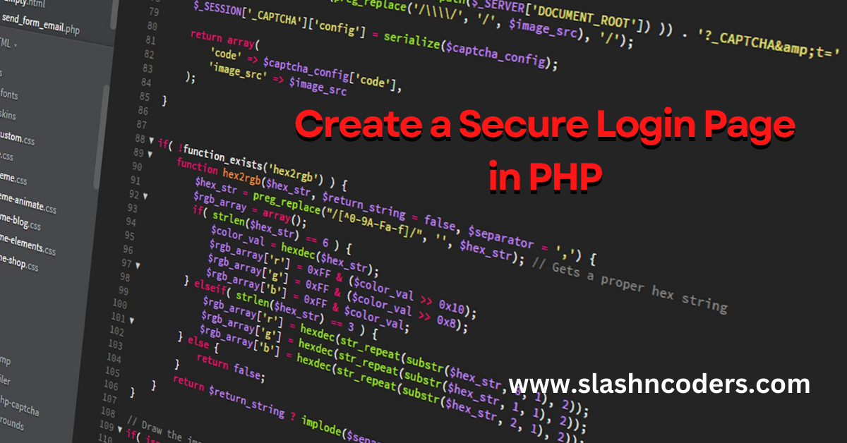 Create a Secure Login Page in PHP