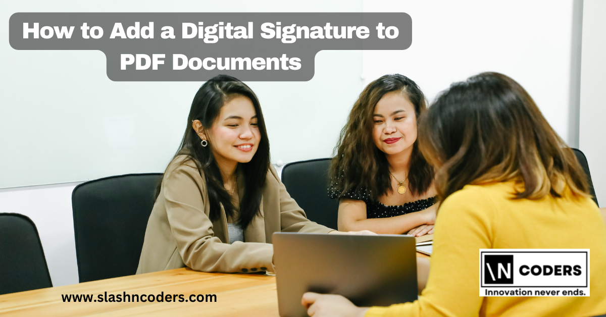 How to Add a Digital Signature to PDF Documents