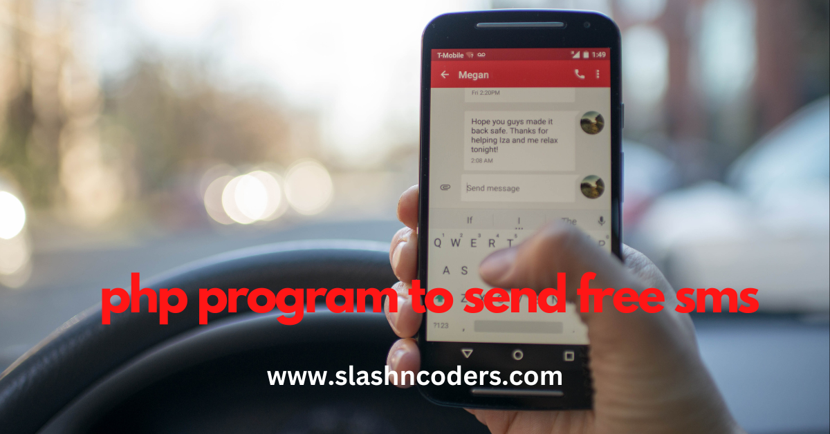 php program to send free sms